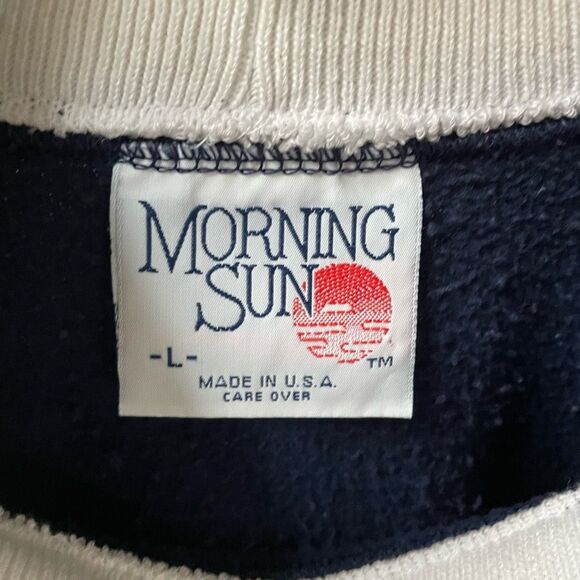 Vintage 80s 90s Cat Butterfly Layered Look Sweatshirt L - Picture 7 of 7